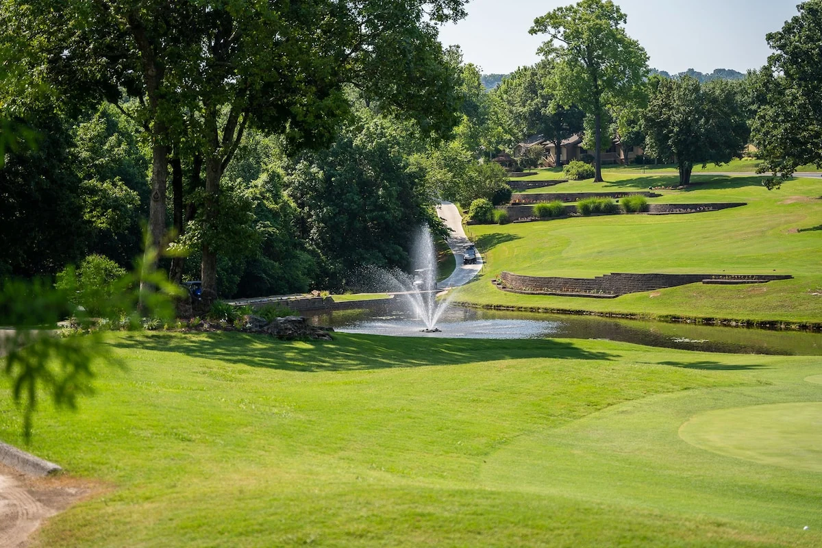 18-hole golf course with a private lake.