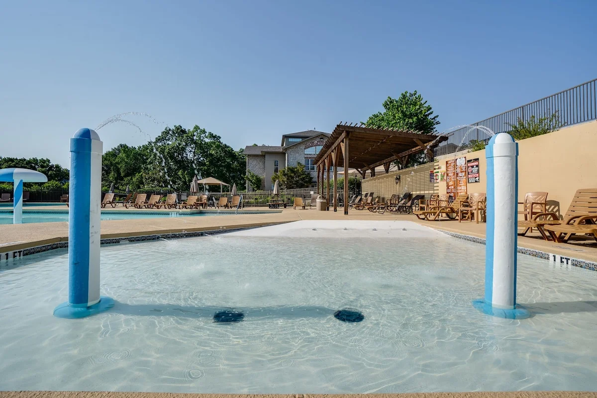 Kids play area for outdoor pool