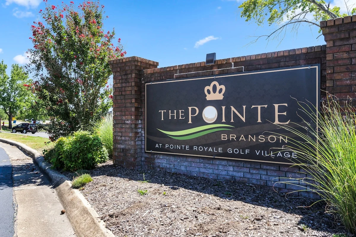 Main entrance to Pointe Royale Resort.