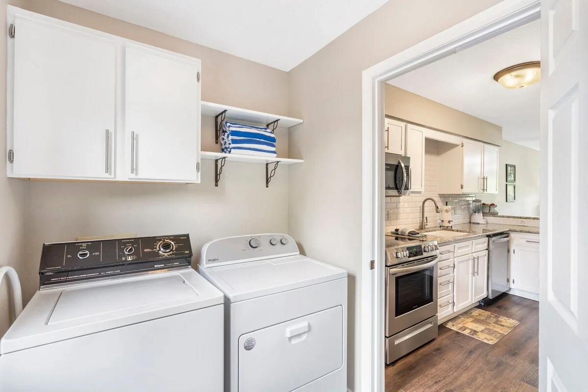 Laundry with door