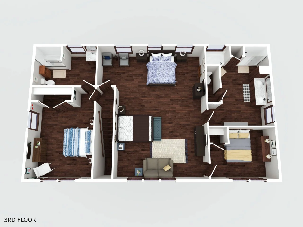 Upstairs layout