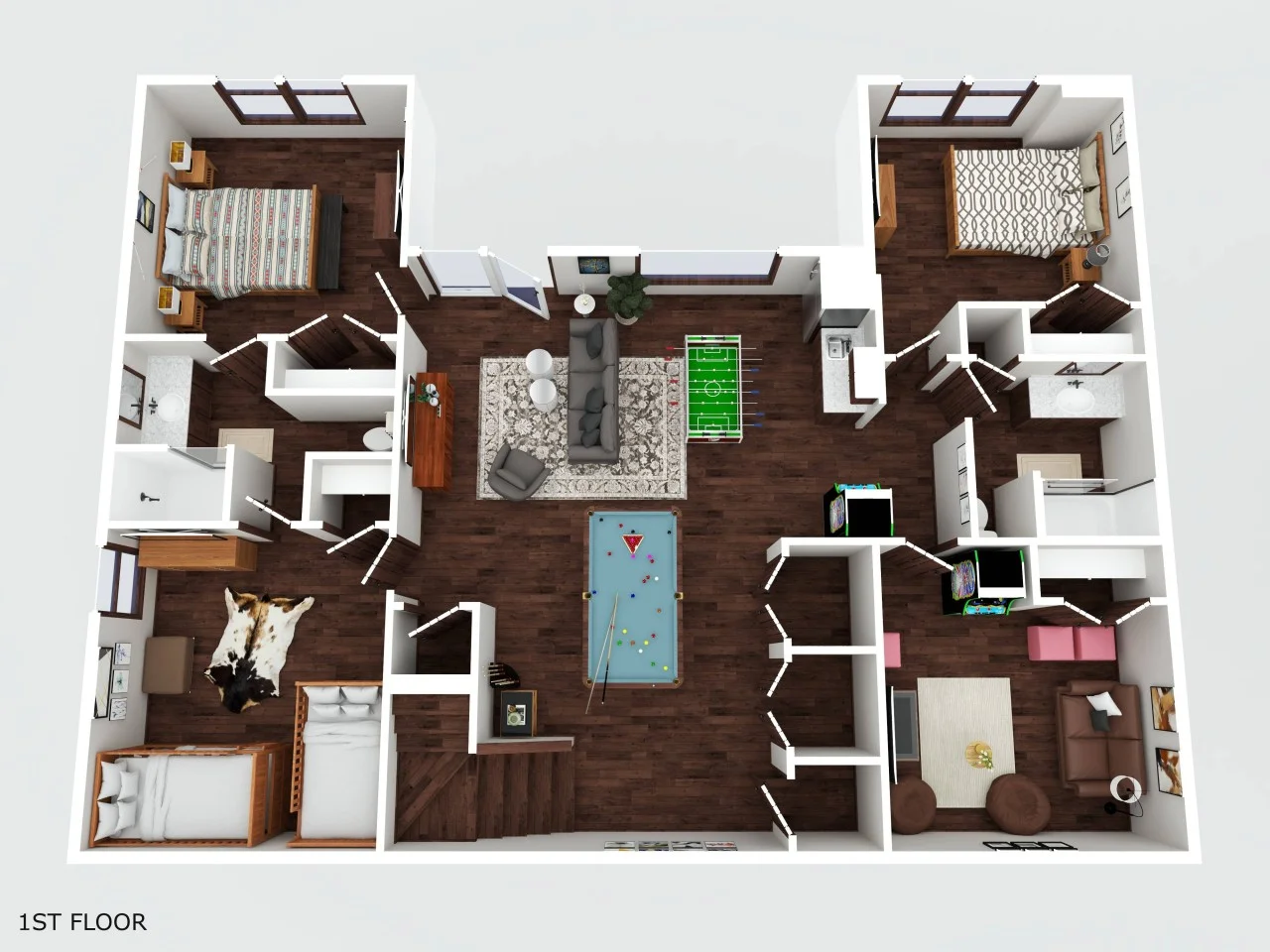 Downstairs layout