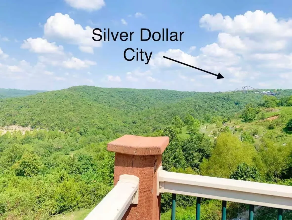 Silver Dollar City is literally 4 minutes away