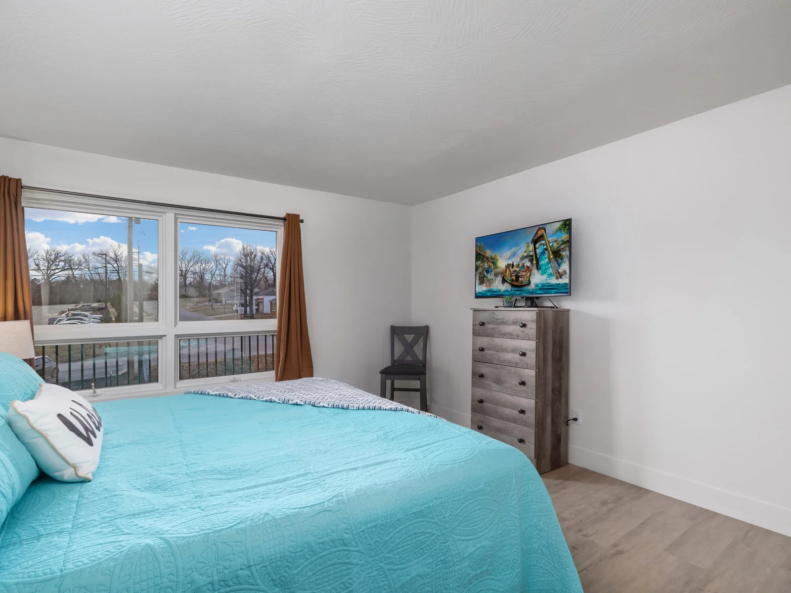 Both King Suites offer a side chair and 45" Insignia FireTV.