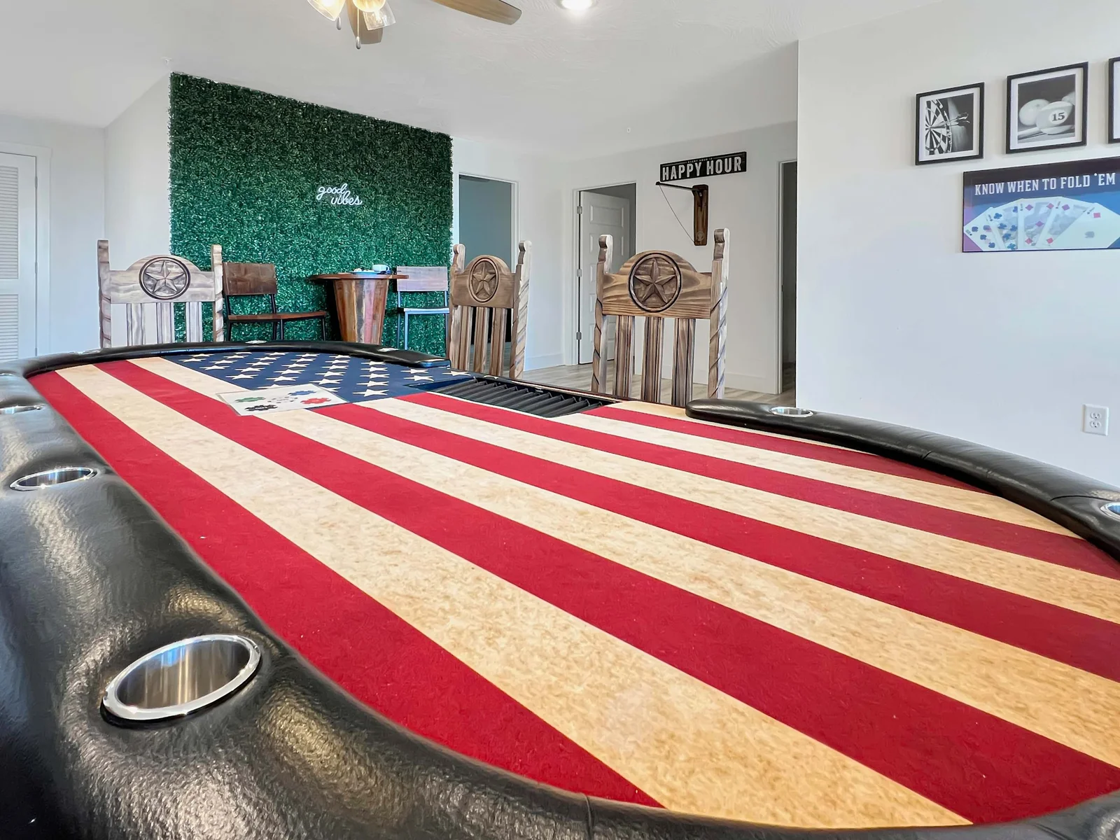 Game room with lots of great things to do for the entire family