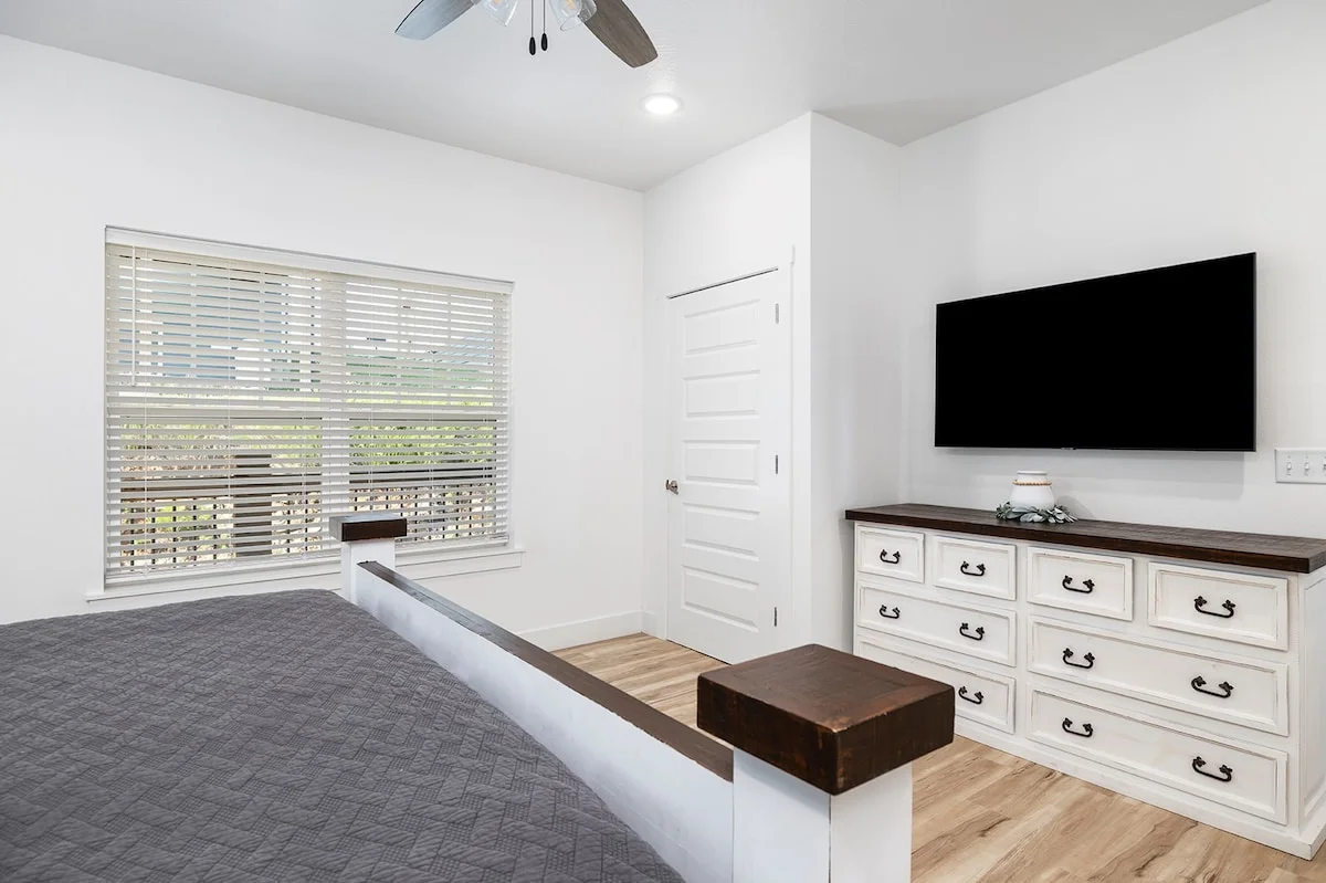 Every bedroom is beautifully appointed and large enough to relax and enjoy