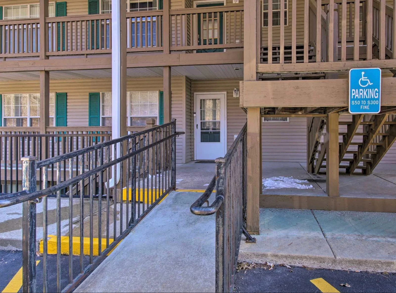 Walk in access with handicap parking