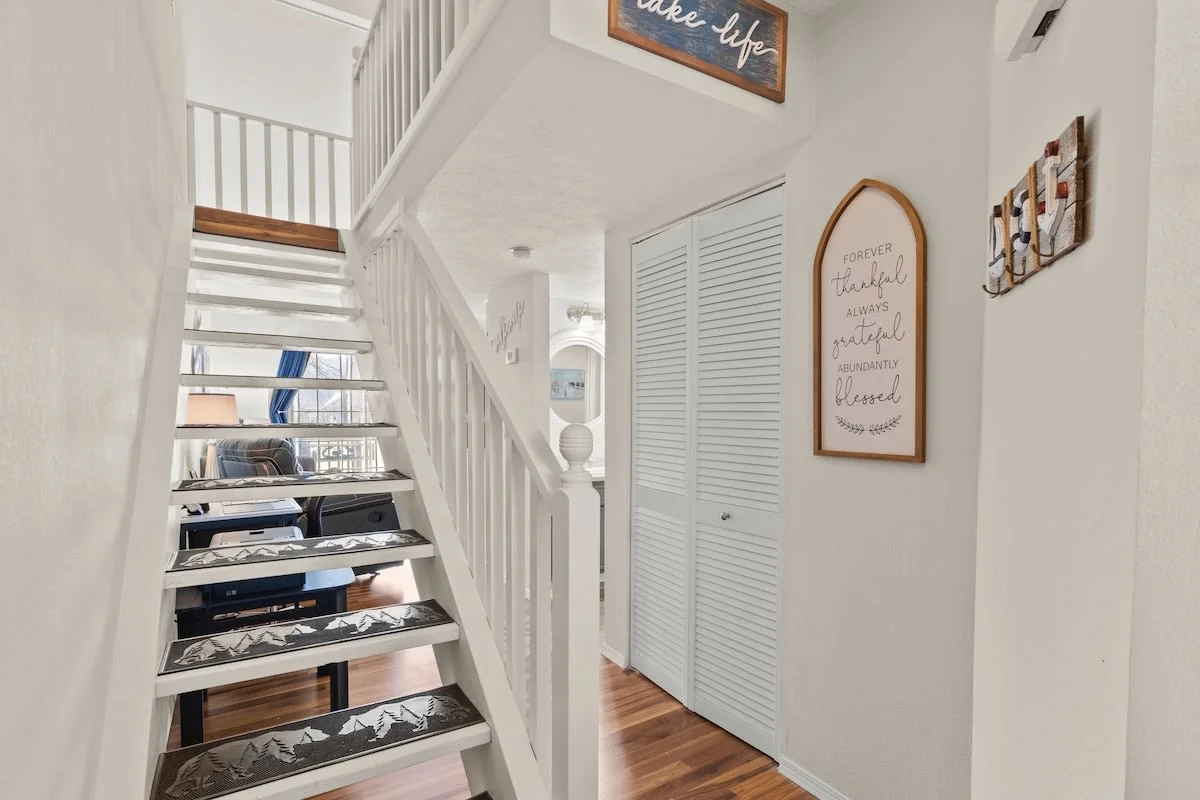 Stairs to the upstairs loft