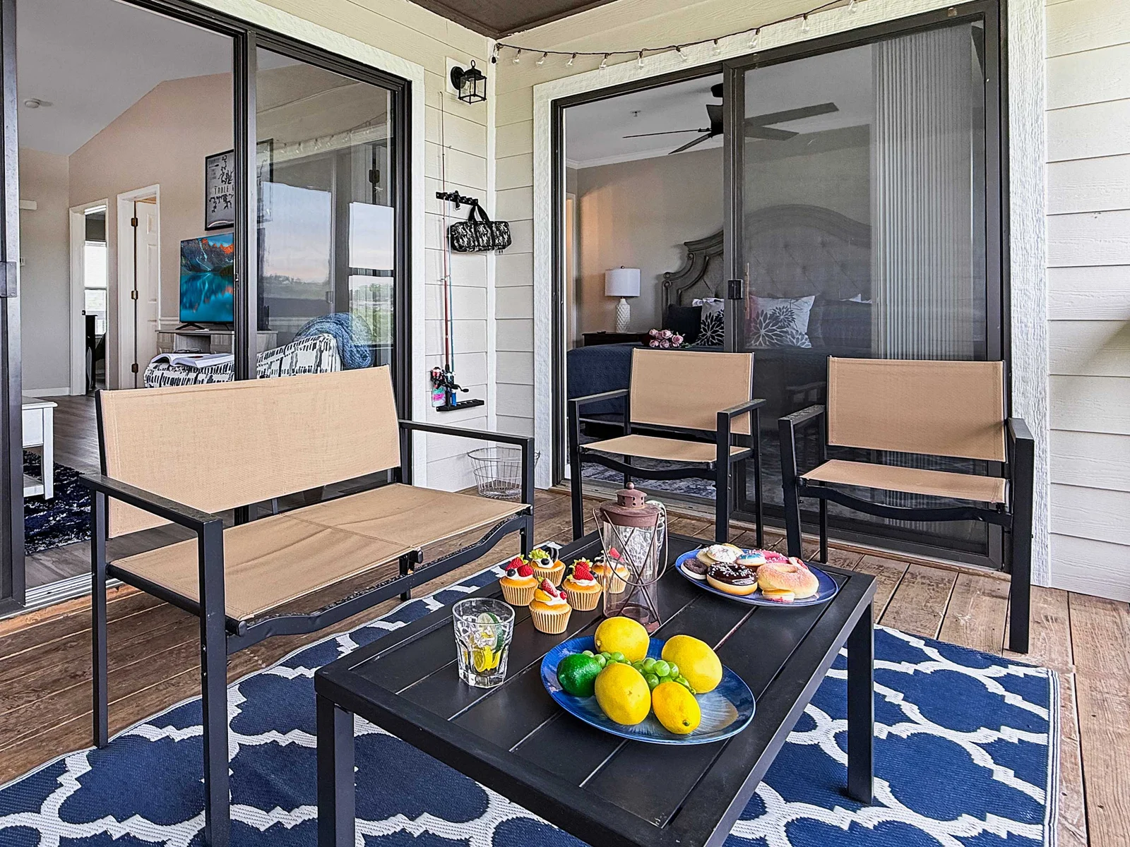 Beautiful deck accessible from the living room or the master bedroom