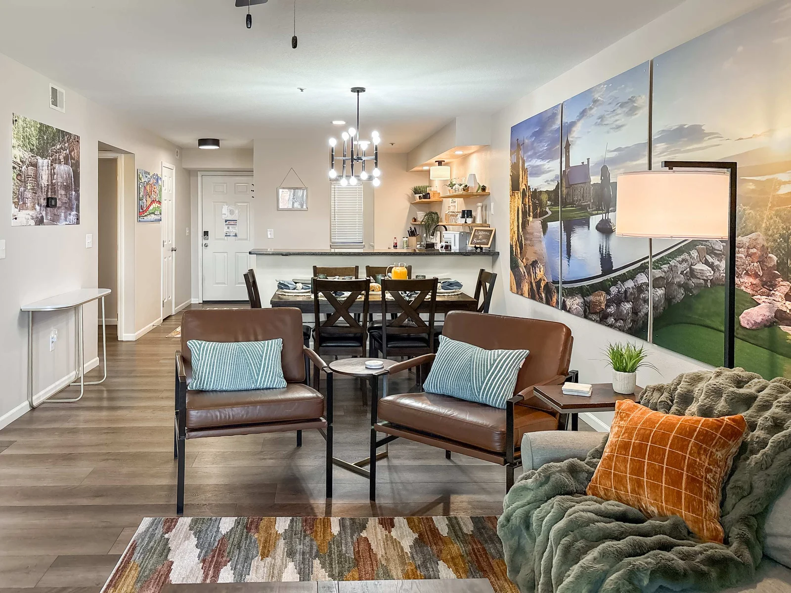 Everything in this condo is on one level.