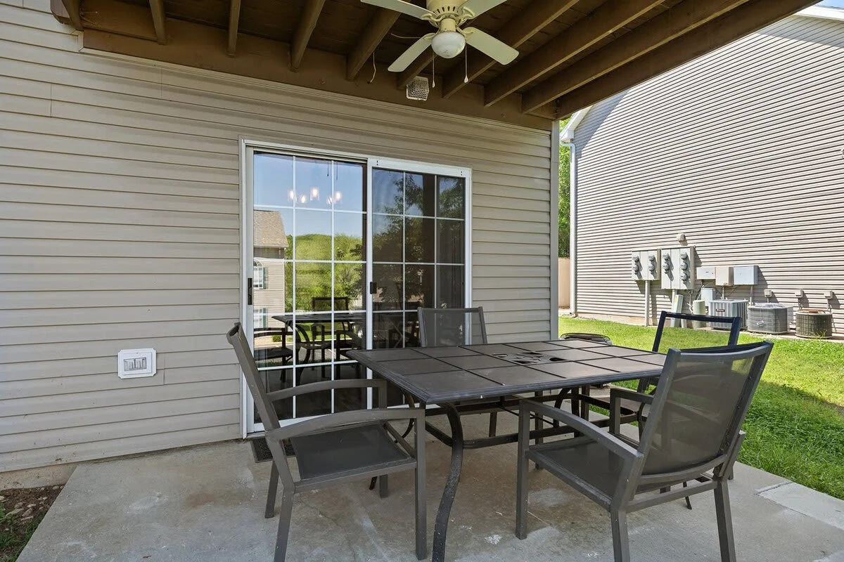 Have breakfast or coffee on your covered patio
