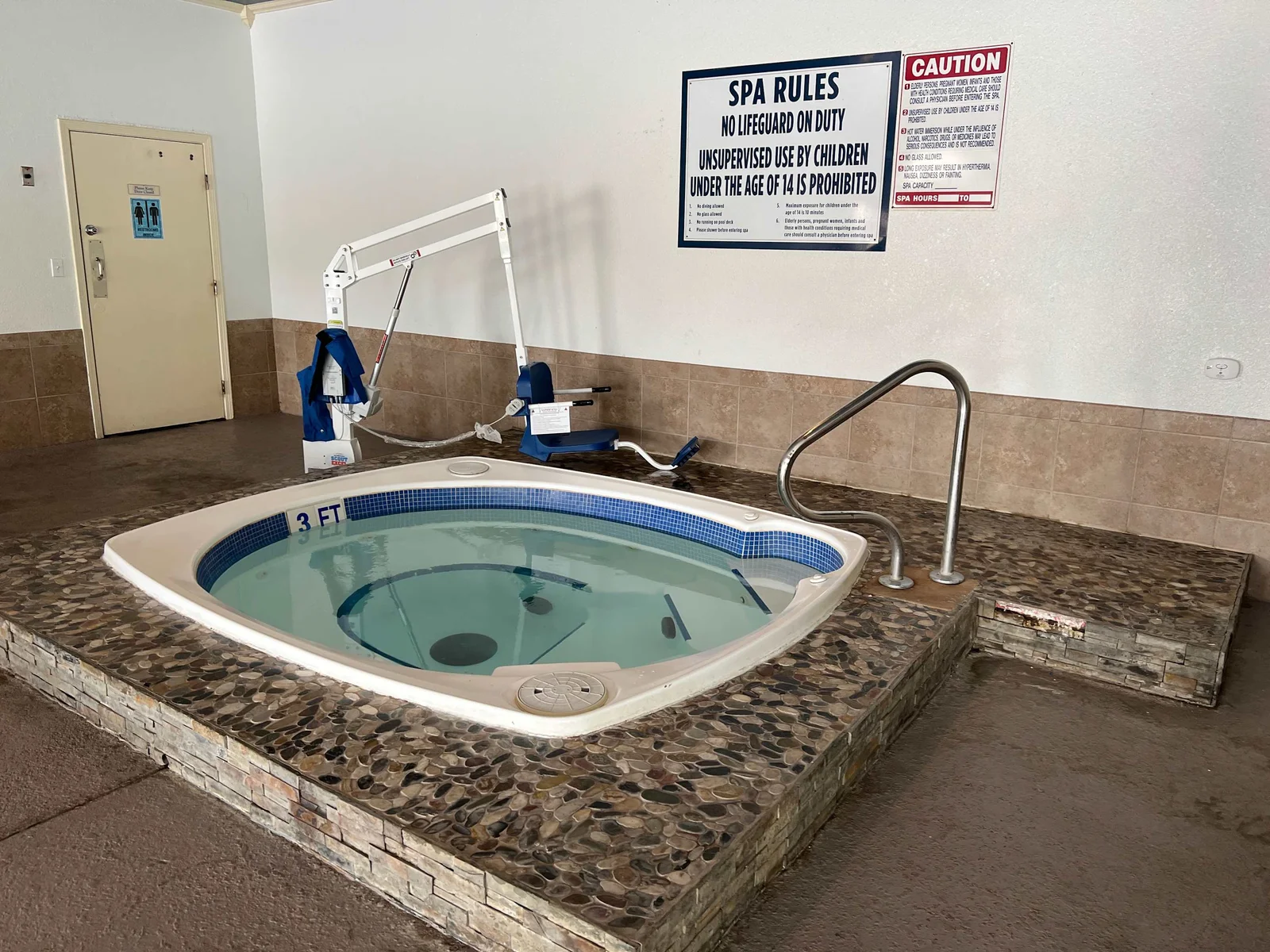 Relax in our indoor hot tub after a busy day in Branson