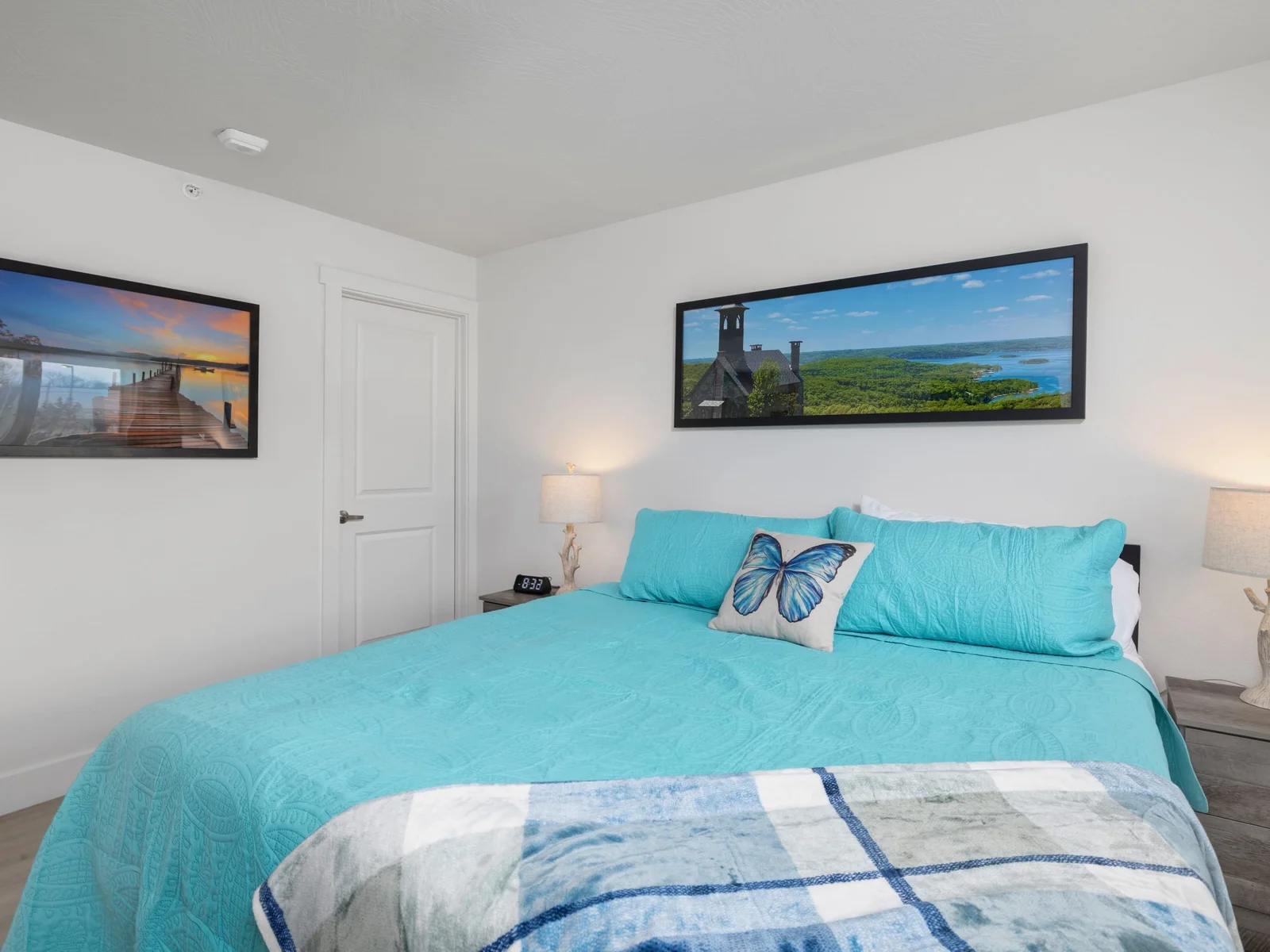 Both King Suites offer bedside tables with drawers and a closet, dresser, plus luggage rack for storage.