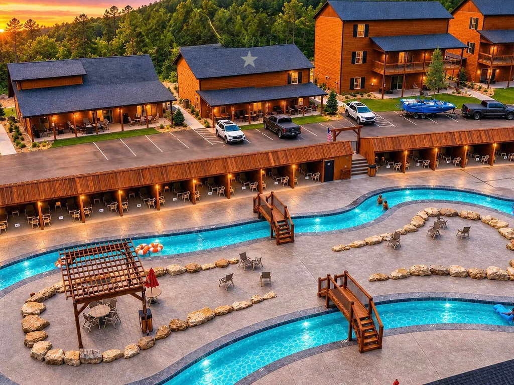 6 BR by the lazy river · 6 private baths