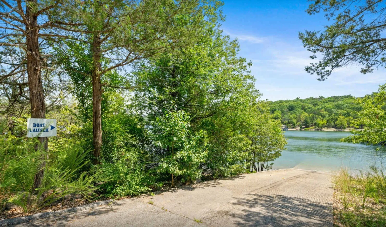 Private boat launch
