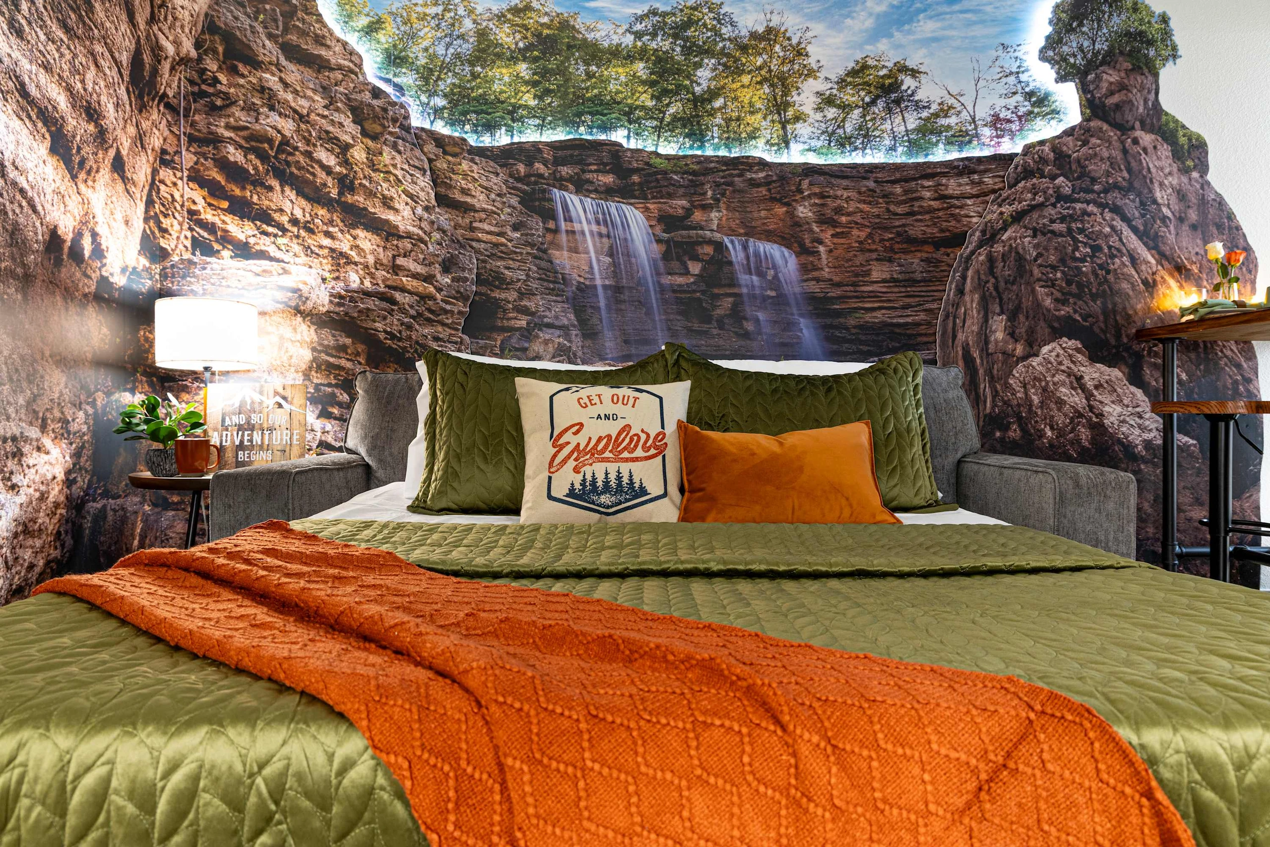 Need more sleeping space? Pull out the couch for a second bed to rest up before you get out and explore Branson.