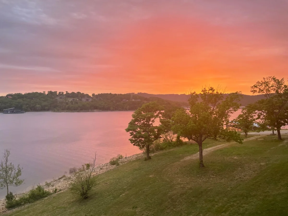 Gorgeous Sunset views from the Deck.