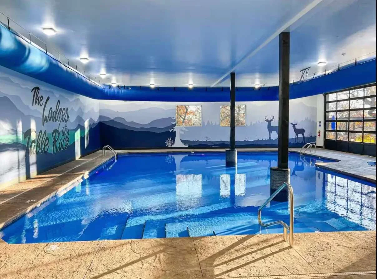 Beautiful indoor pool for those cool fall and cold winter months
