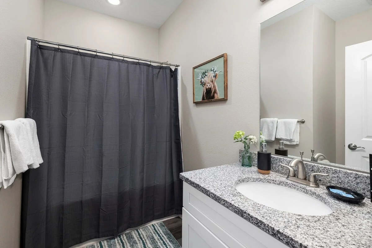 Downstiars hallway bathroom