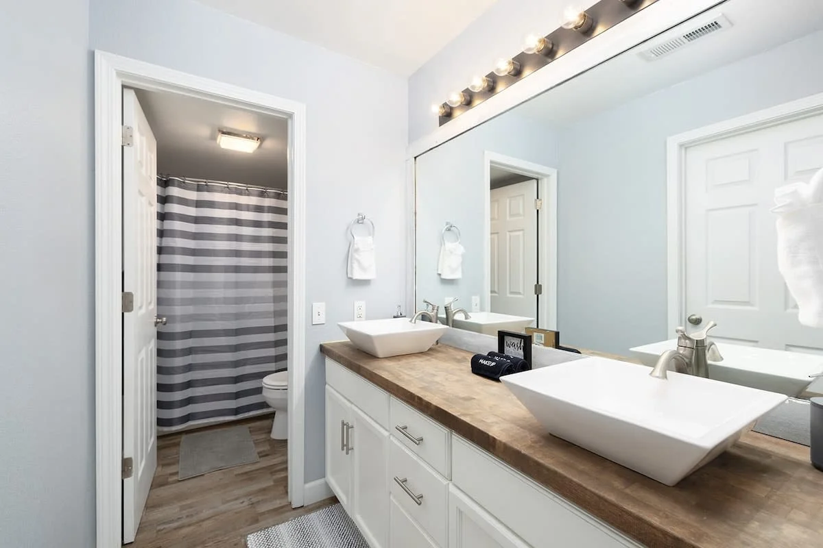 Contemporary stunning double vanity