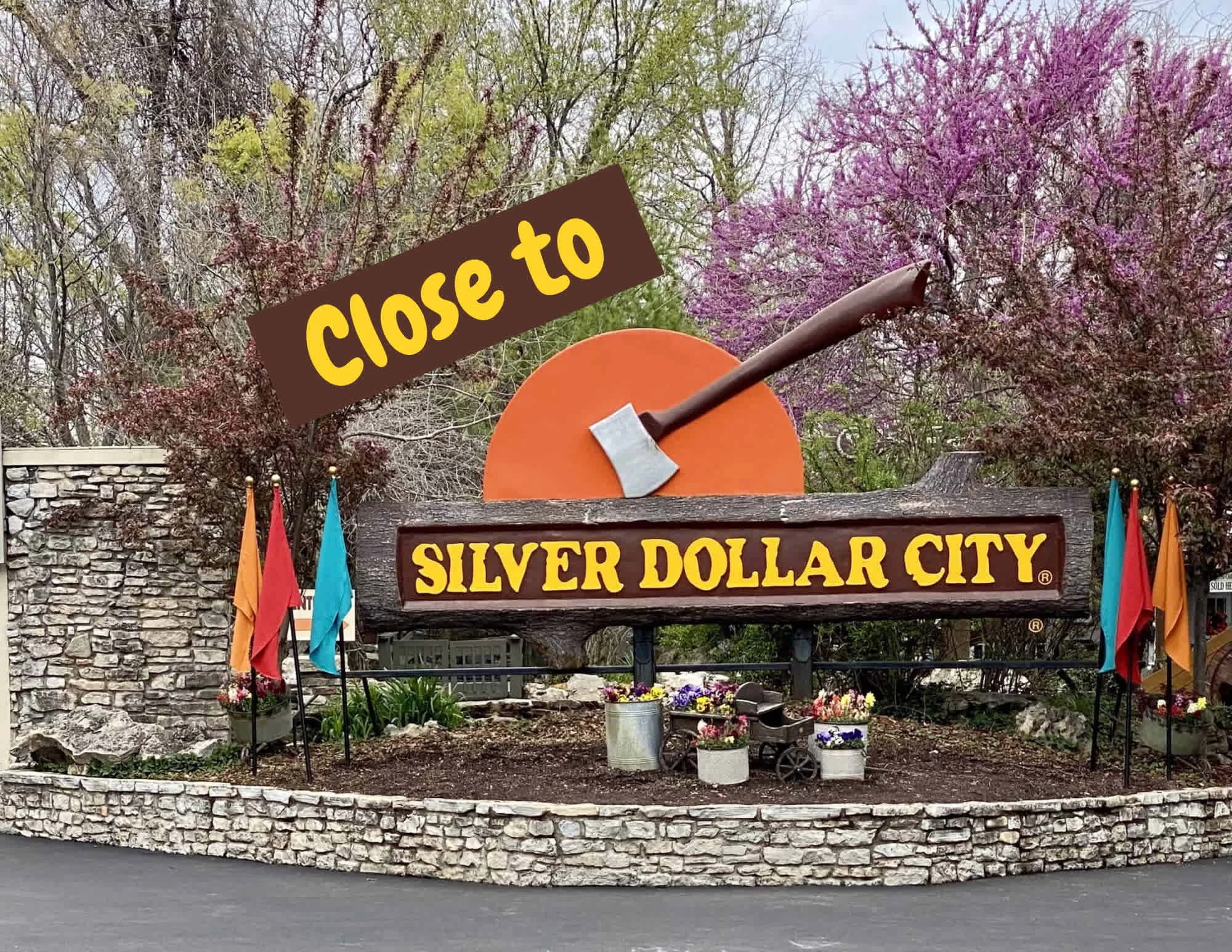Very close to silver dollar city