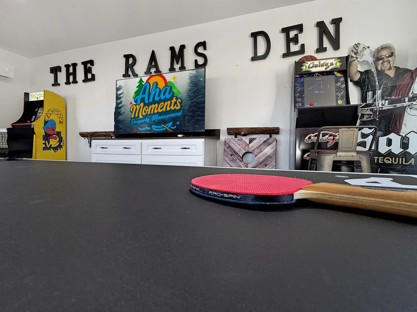 Have a blast in our large gameroom with video games and ping pong table