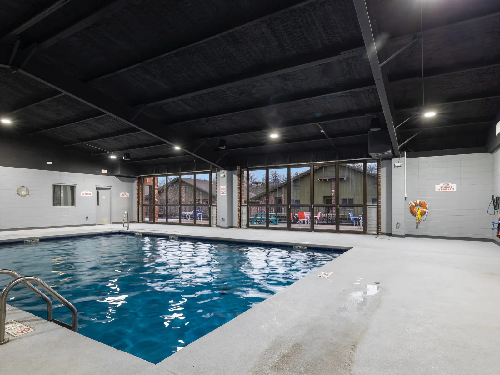 Enjoy a refreshing and invigorating swim at Landing Fitness.