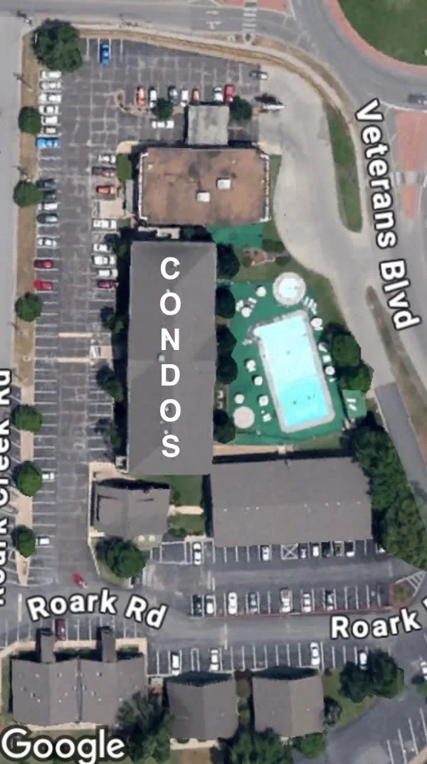 Closeup of condos