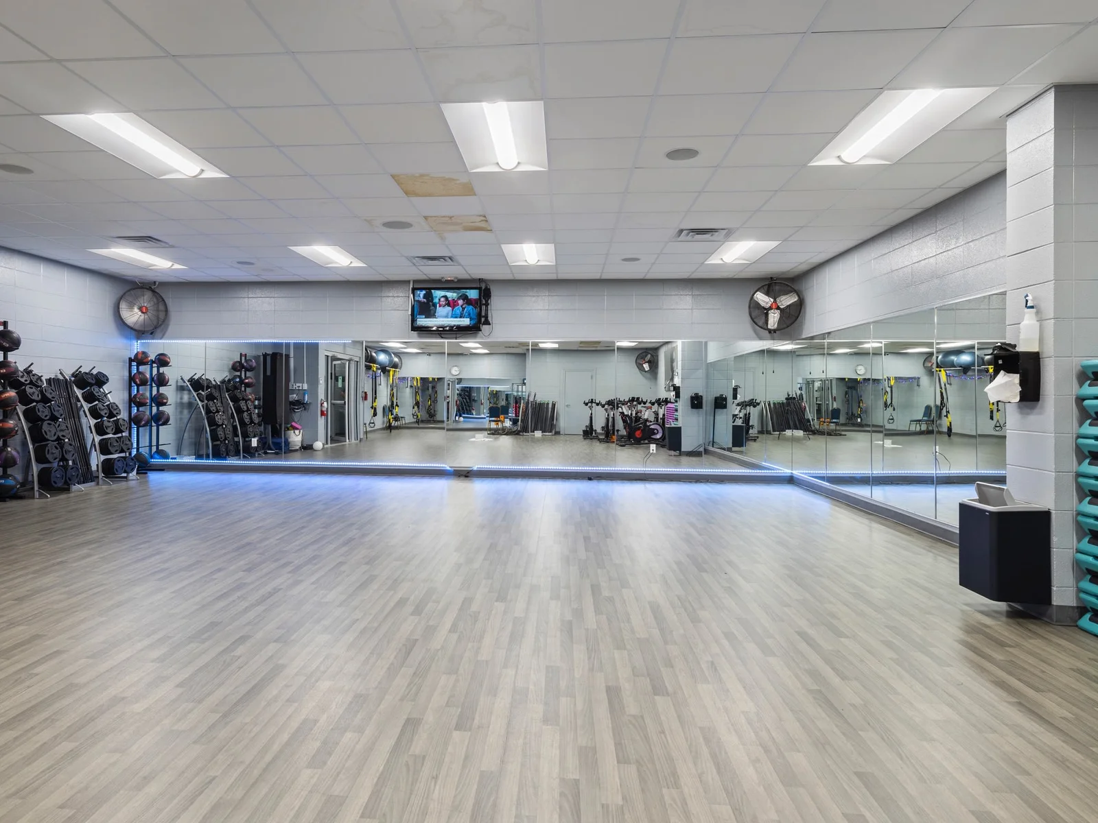 Workout room for semi private workouts