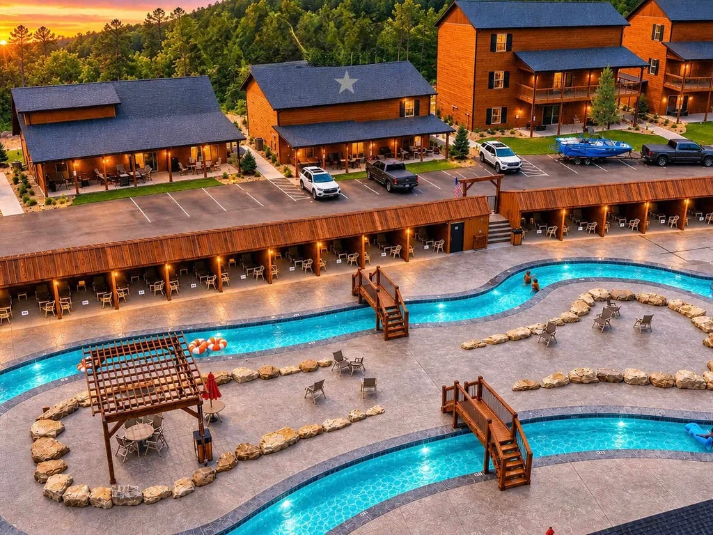 6 BR by the lazy river · 6 private baths
