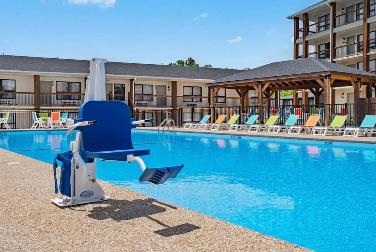 Handicap accessible pool