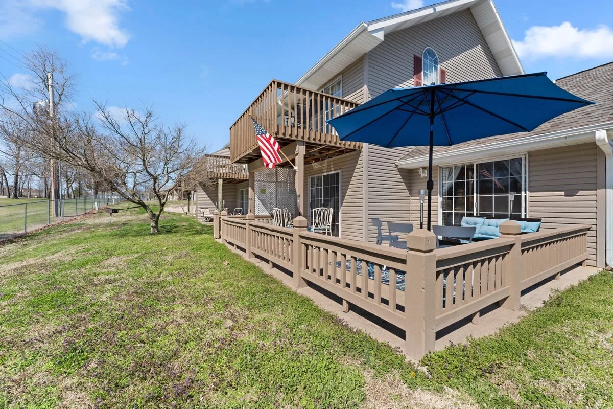 Beautiful patio, backyard and all overlooking the golf course