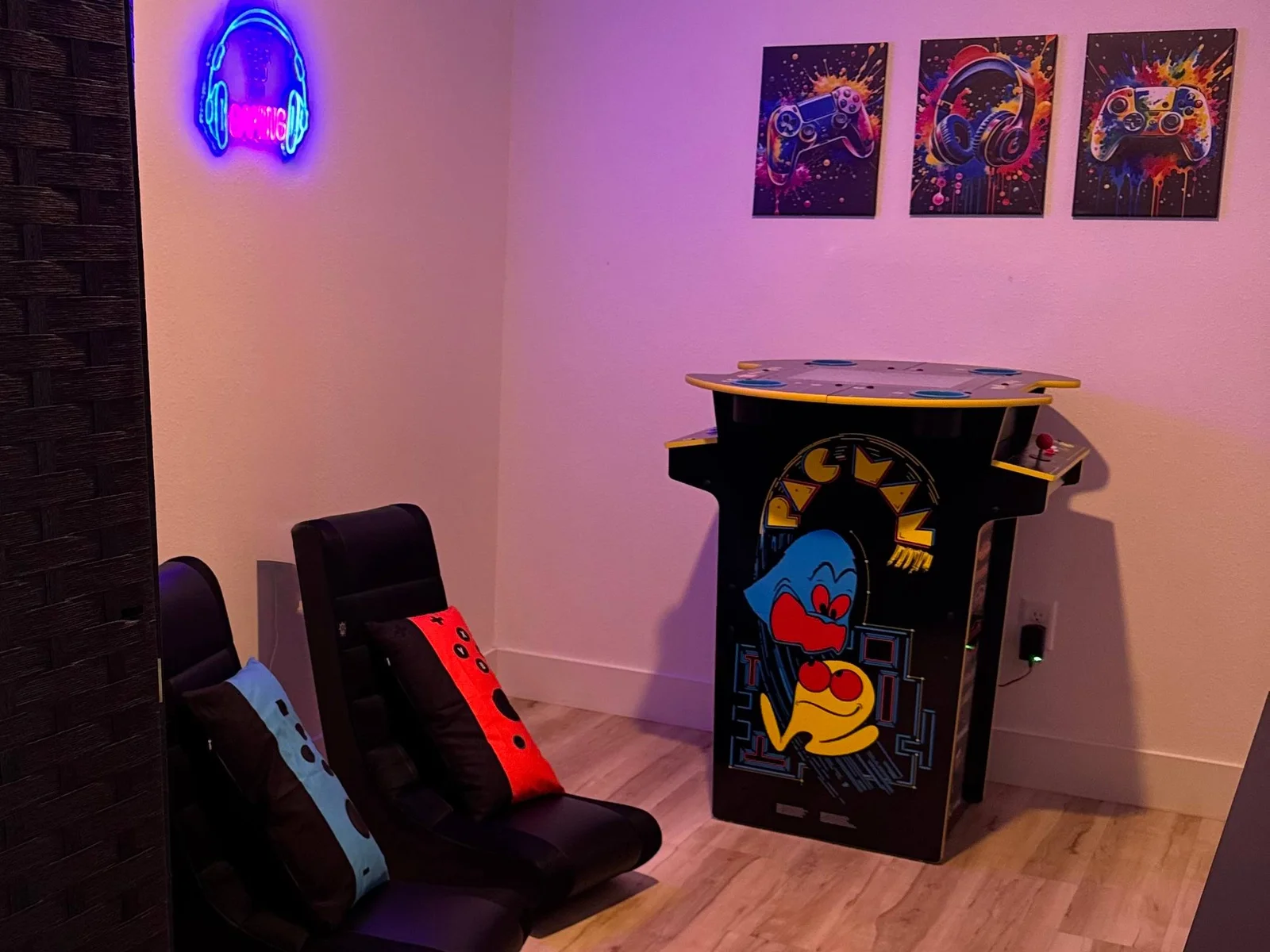 Sick game room for the kiddos. Sick is my attempt at using the kids jargon