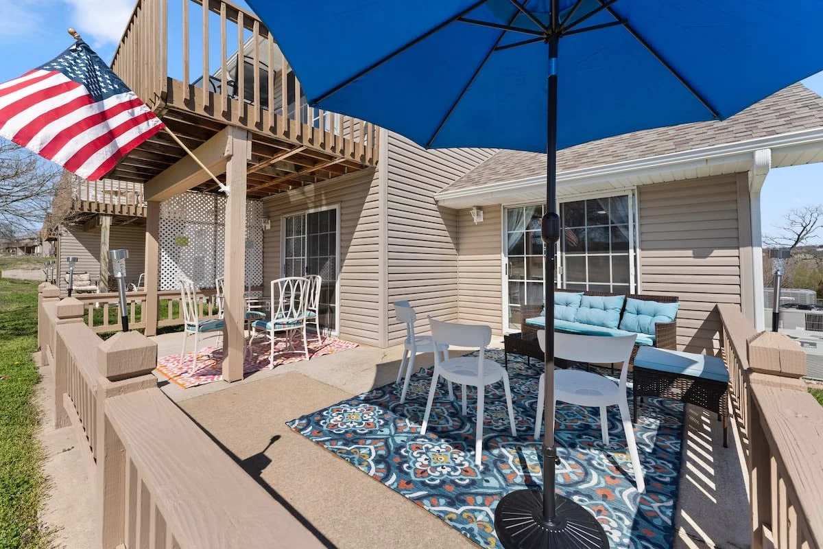 You will spend hours on our amazing patio overlooking the golf course.