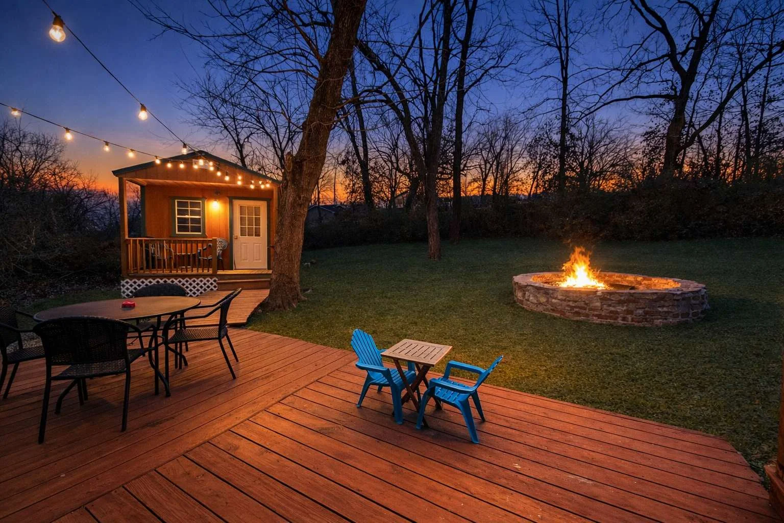 Enjoy smores or just chatting with friends around your Giant firepit