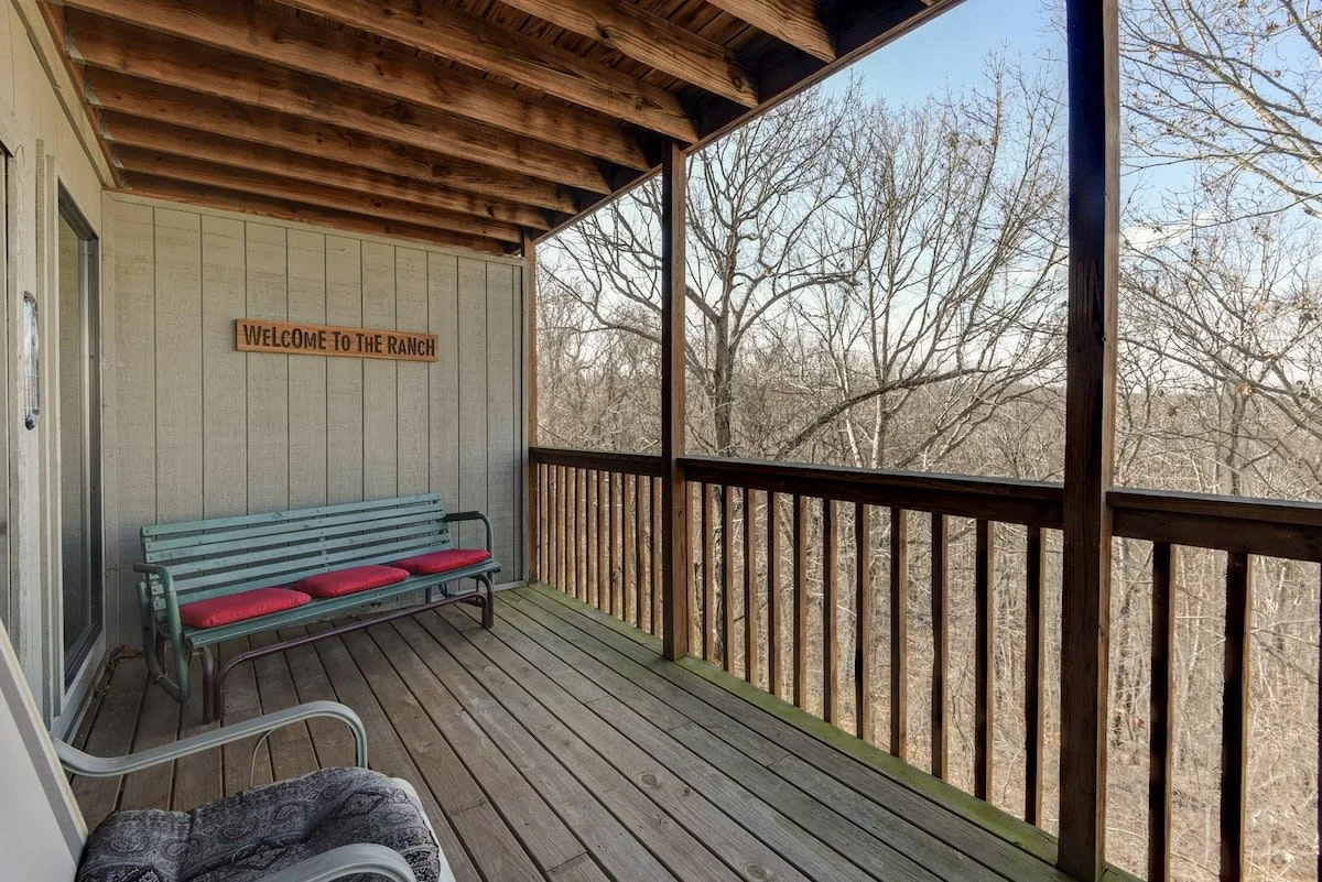 Scenic Wooded View From Back Porch