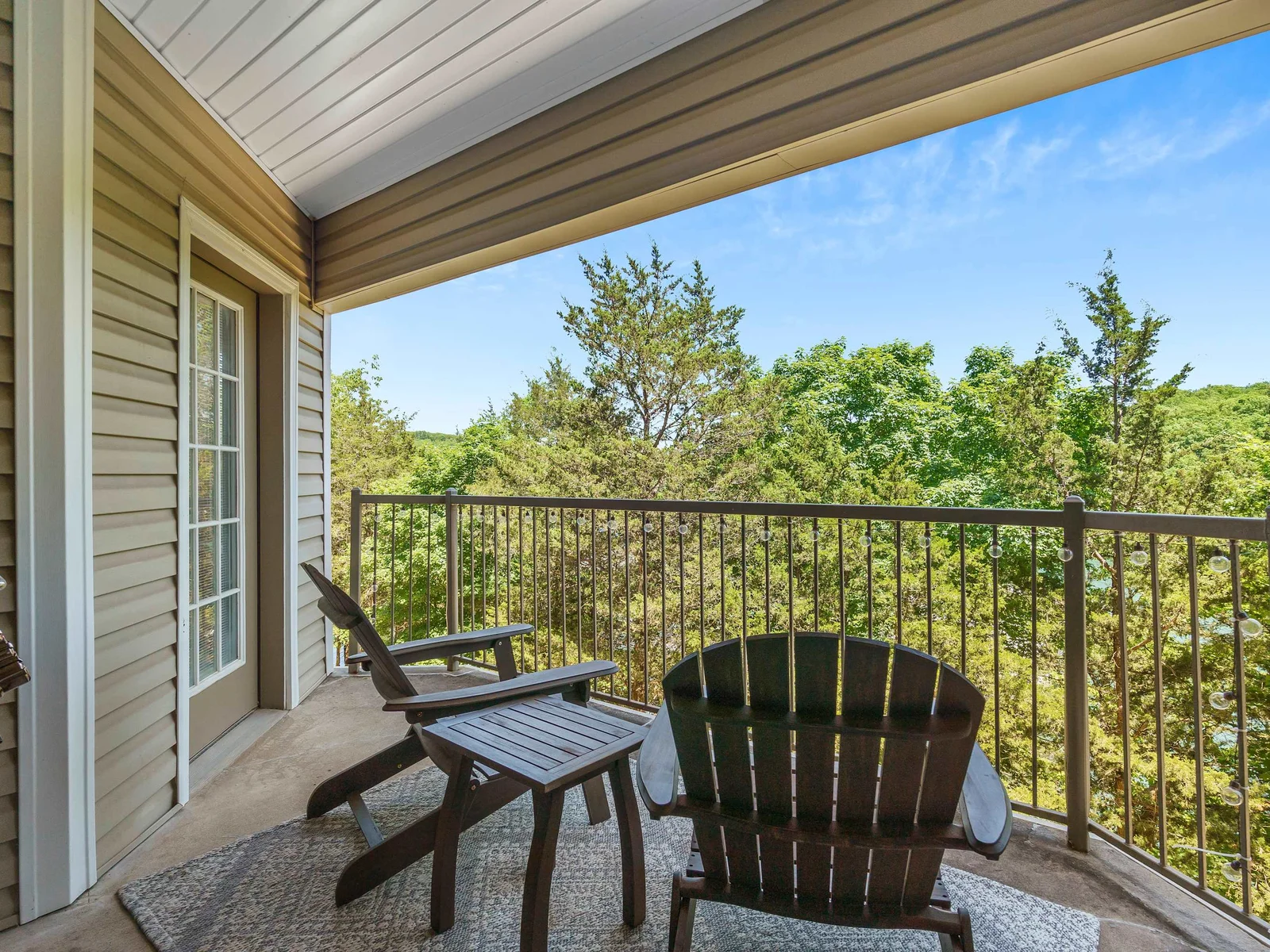 Semi-obstructed view of Table Rock Lake off Balcony