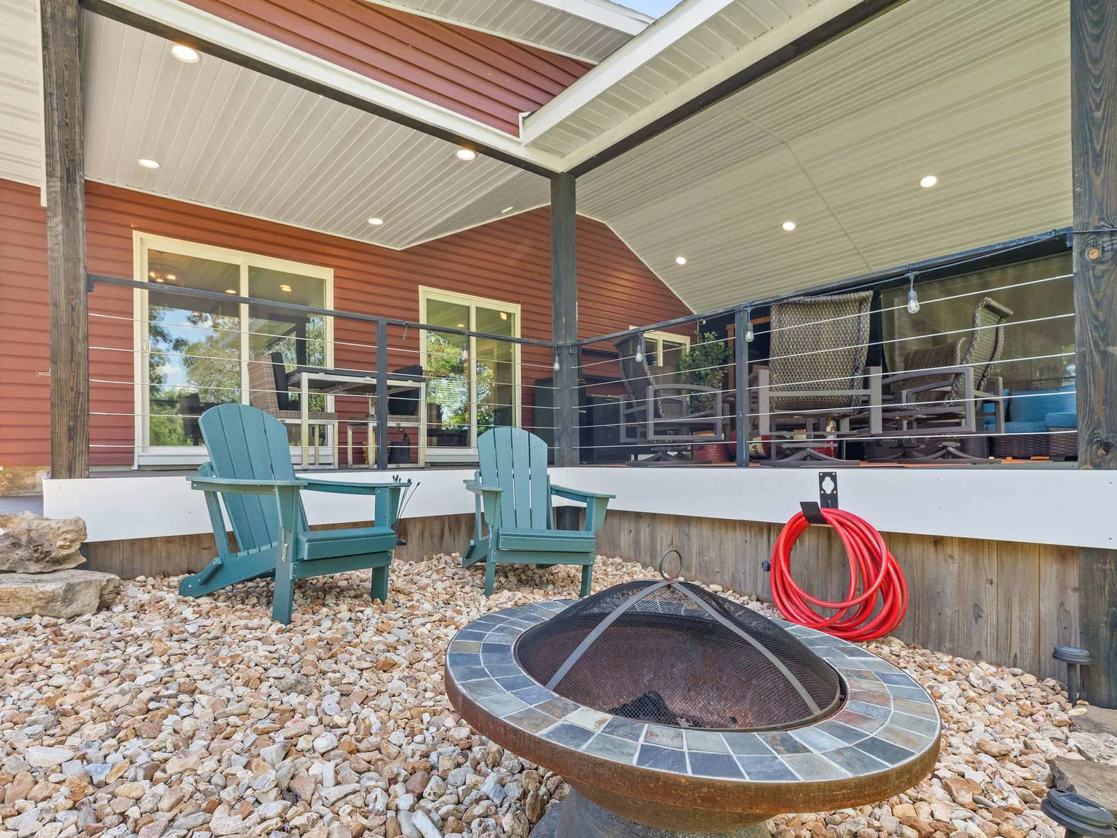 Private to you firepit area