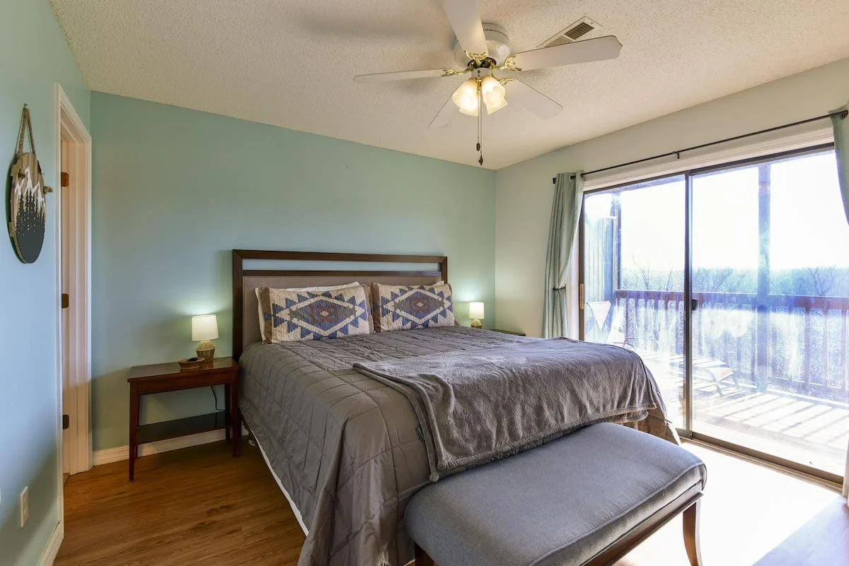 Master bedroom - King bed- Walk out access to deck
