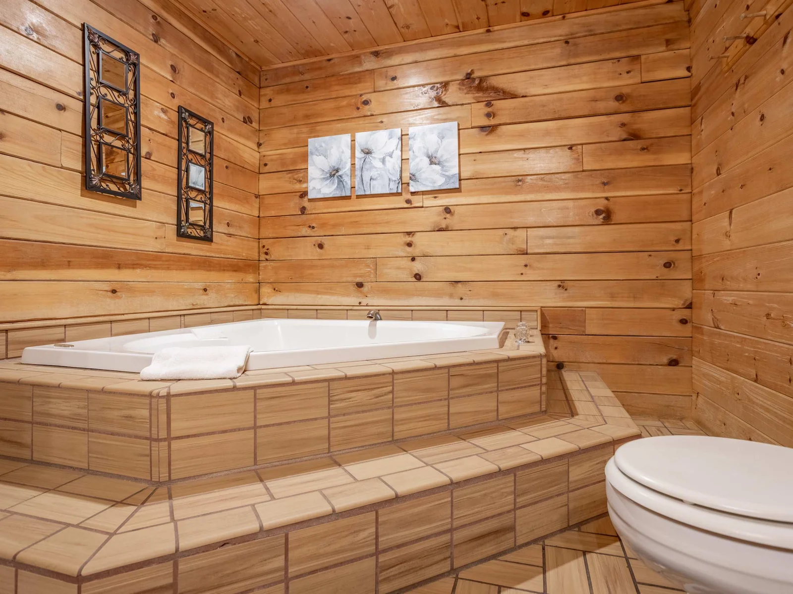 Jetted bathtub!