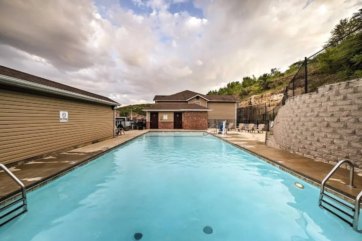 Seasonal outdoor community pool