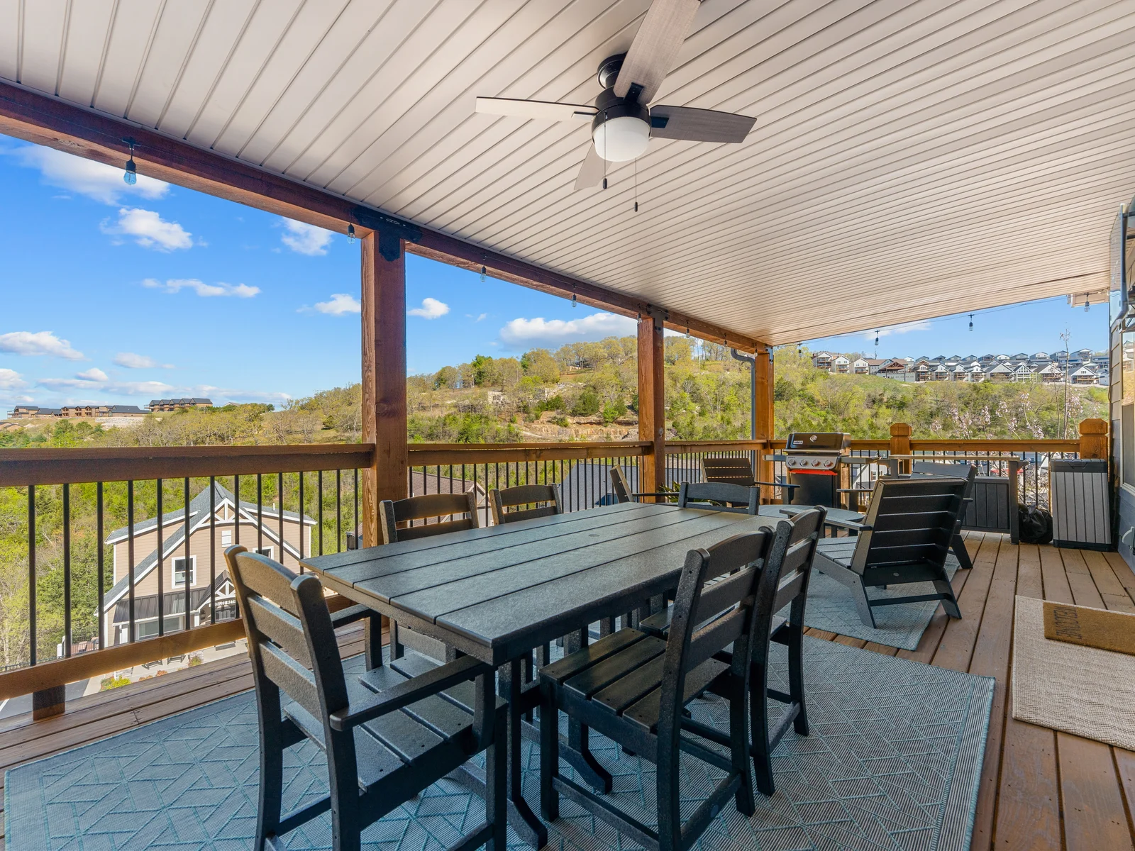 Dine al fresco! Beautiful polywood furniture.