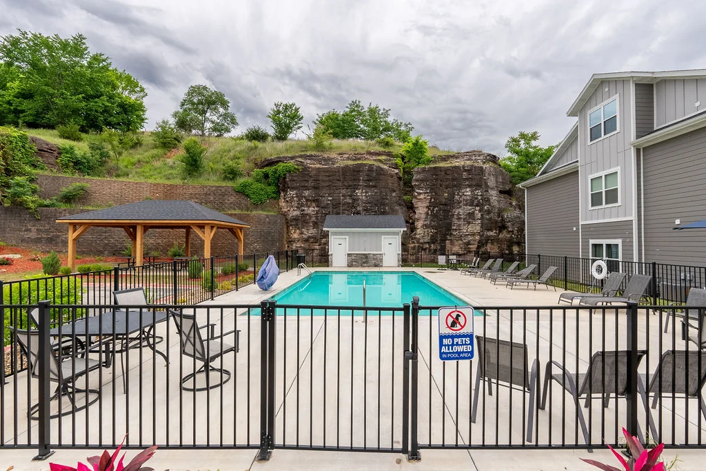 Large community pool! Plenty of space for your whole group to play together after a day on the town.