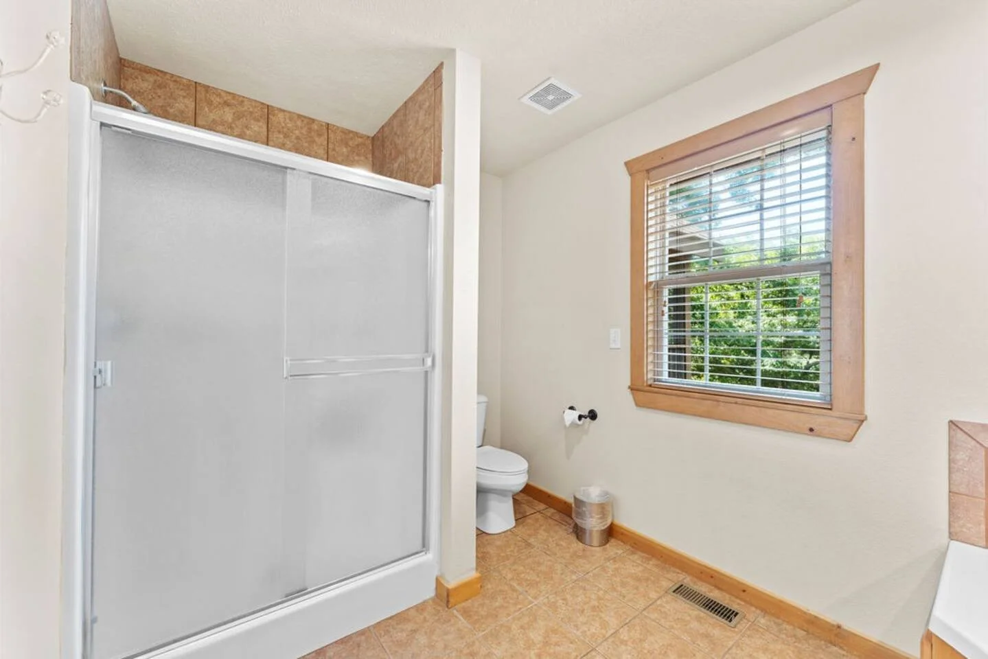 Master bathroom with its own standalone shower