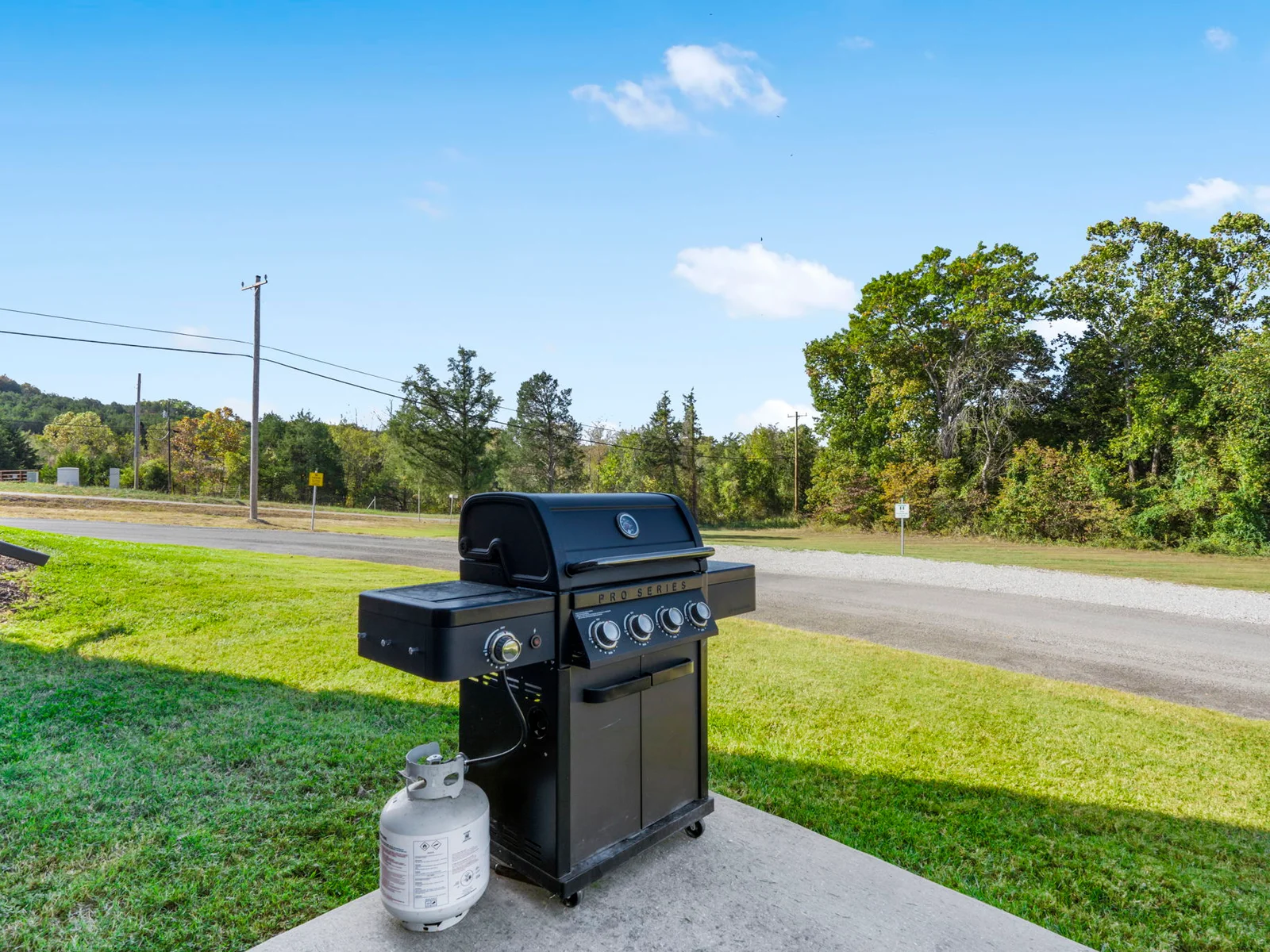 Gas grill, and we supply propane!