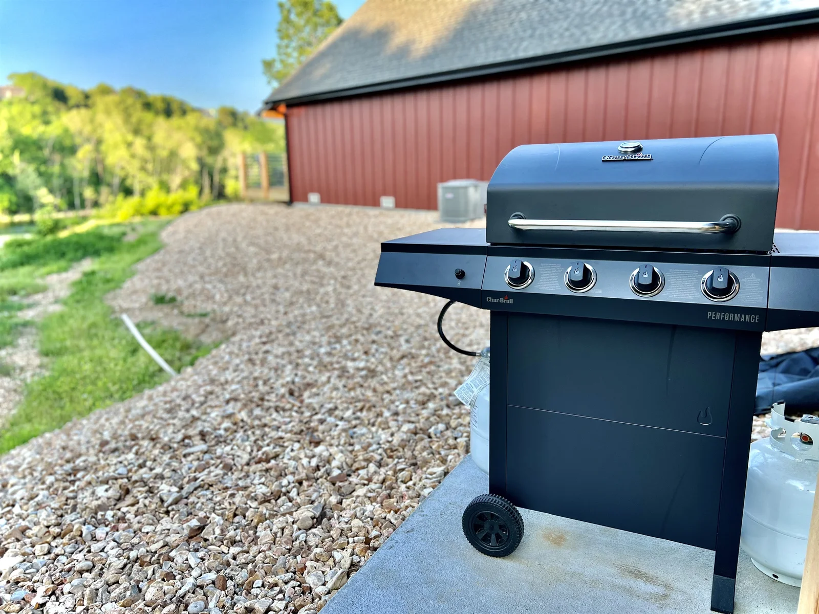 Private grill with propane provided!