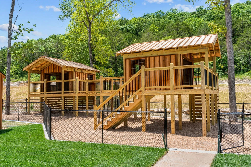 A treehouse play area for the kids