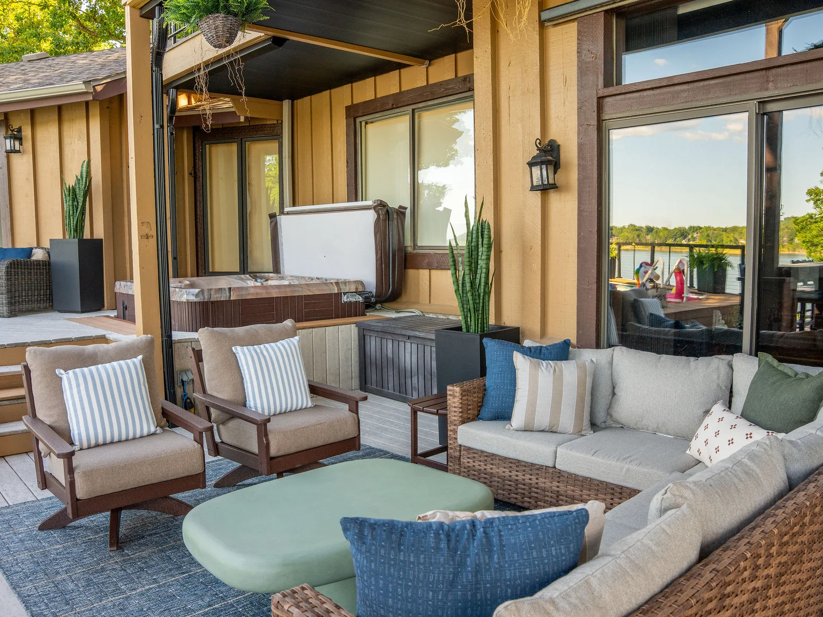 Sip coffee, gather with friends, or unwind outdoors in this comfortable covered seating area made for connection.