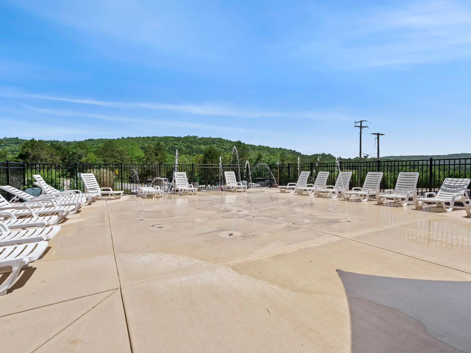 Public splash pad