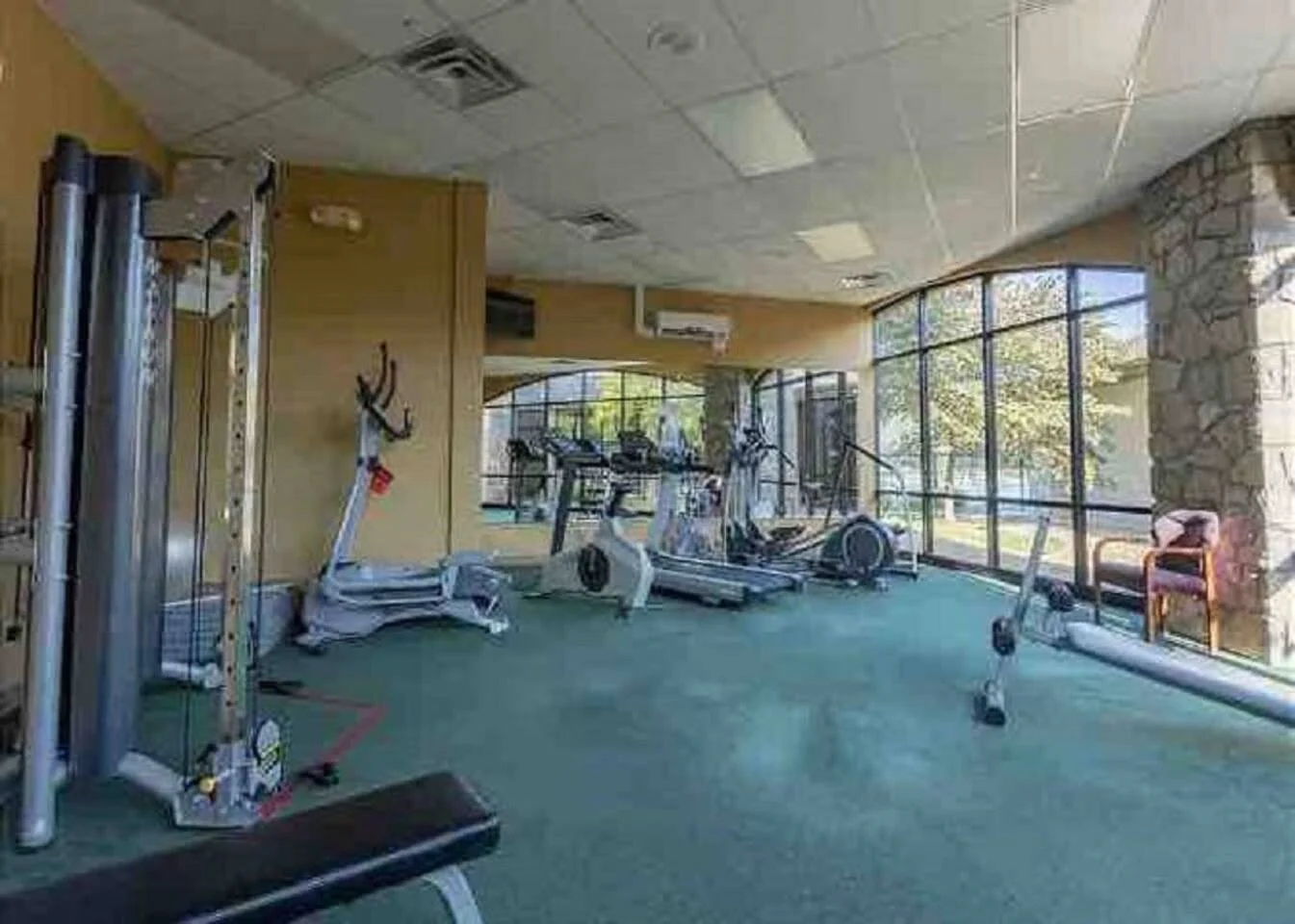 Exercise room in the clubhouse